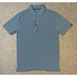 NWT Oxford Brand Men's Size M Polo Shirt Blue Make Today Lucky